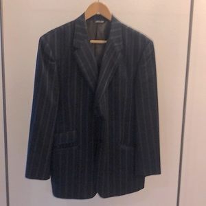 Paul Smith Italian made 100% wool navy dress jacket with pinstripes.